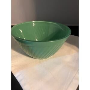 Vintage Painted Glass Small Mixing Bowl